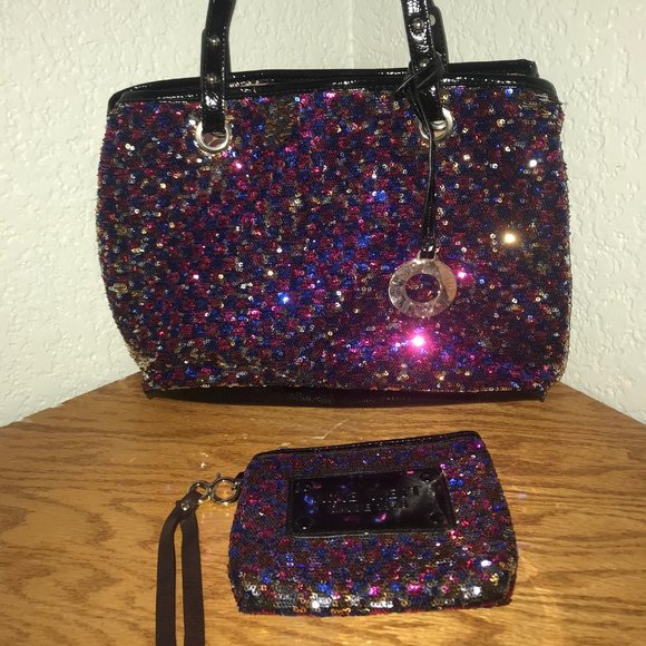 Nine West Handbag Tote + Clutch - Picture 1 of 6